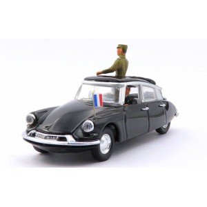 1/43 VOITURE MINIATURE DE COLLECTION PRESIDENTIELLE Citroen DS 19 Général de Gaulle-1960-RIO4114-2P