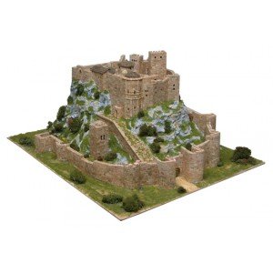 KITS A MONTER Chateau de Loarre (Espagne) - Ech 1/200 - 8600 pcs - 53 x 65 x 30 cm - Dif 8,5/10-AEDES1007