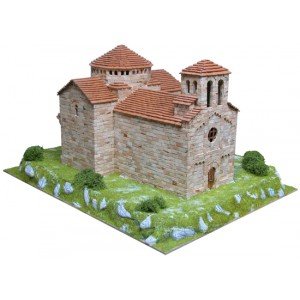 KITS A MONTER Eglise Sant Jaume de Frontanya (Espagne) - Ech 1/80 - 3800 pcs - 30 x 40 x 22 cm - Dif 7,5/10-AEDES1101