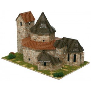 KITS A MONTER Eglise d'Ottmarsheim (France) - Ech 1/130 - 4200 pcs - 34,5 x 23 x 23,5 cm - Dif 6,5/10-AEDES1111