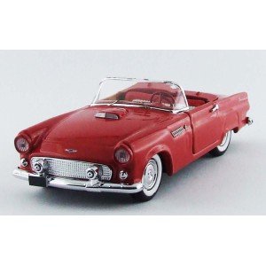 1/43 FORD THUNDERBIRD VOITURE MINIATURE DE COLLECTION Ford Thunderbird cabriolet rouge-1956-RIO4491