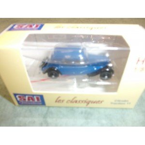 1/87 HO CITROEN TRACTION 11A 1935 BLEU FRANC ET NOIRE SAICOLLECTIONS6162