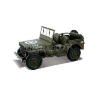 1/18 JEEP WILLYS VEHICULES FORCES DE L'ORDRE MILITAIRE JEEP WILLYS "US ARMY" 1944 OUVERTE-WELLY18055C